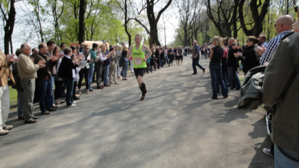 Foto: Zieleinlauf beim Hermannslauf 2011
