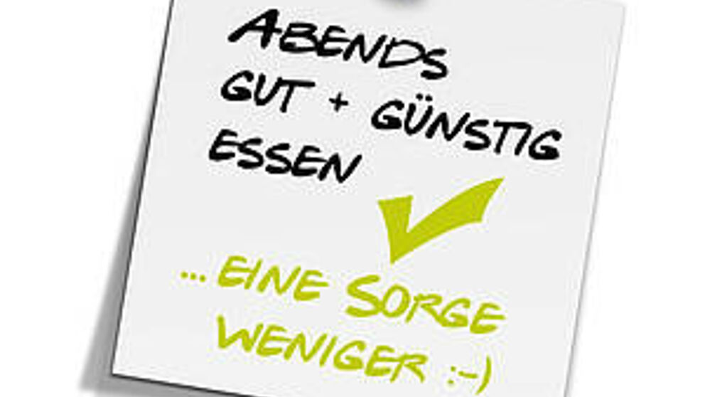 Abbildung: Hinweis des Studentenwerks
