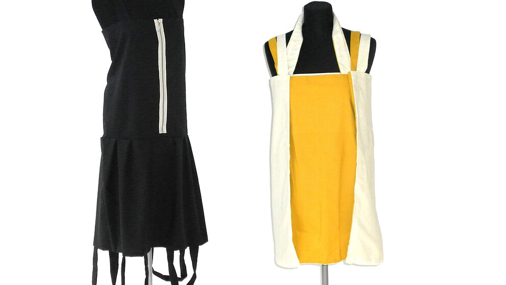 Abbildung: Ursprung Tasche: verändert, 2013, Ursprung Tasche: wiederherstellbar, 2012, Baumwolltaschen, Nähen, Tatjana Deneke.