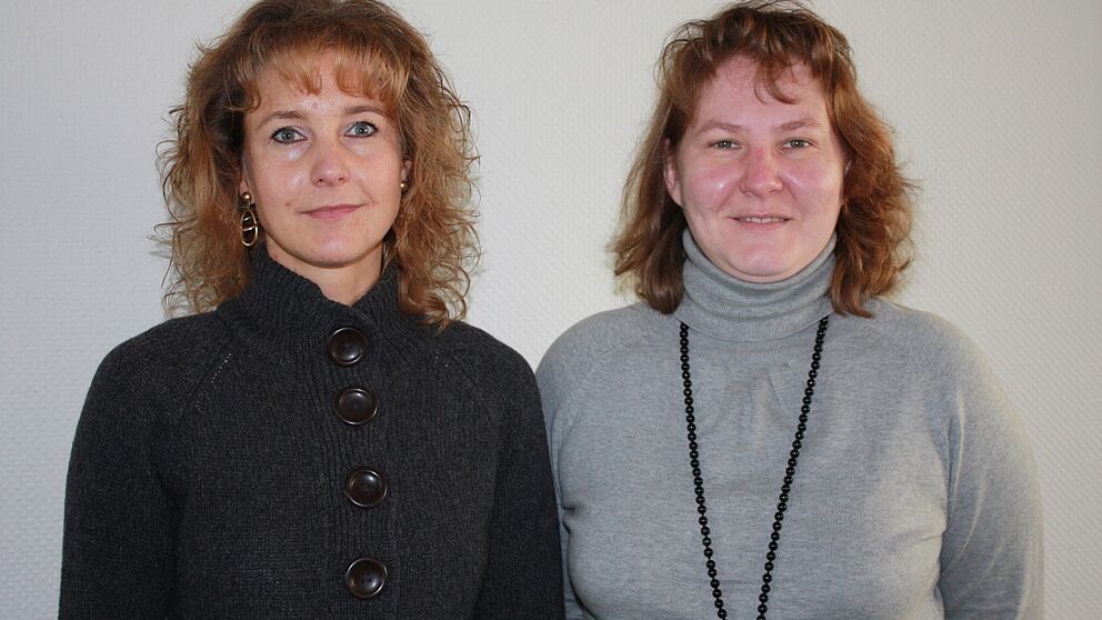 Foto (Frauke Döll): Silke Tuschen (links), Gleichstellungsbeauftragte ZV, und ihre Stellvertreterin Annette-Karoline Spork