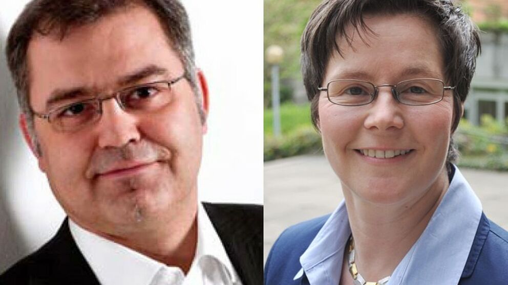 Foto: Prof. Dr.-Ing. Christoph Scheytt und Prof. Dr. Margit Rösler