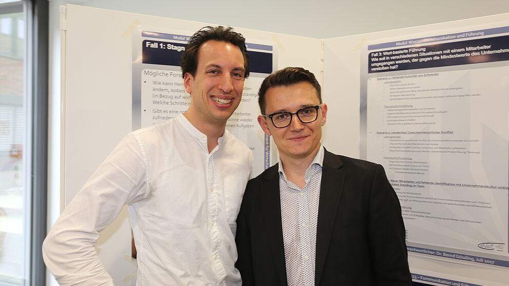 Foto (R. Schwarz): Dr. Bernd Gössling mit Inlogy-Gründer Viktor Schwenke.