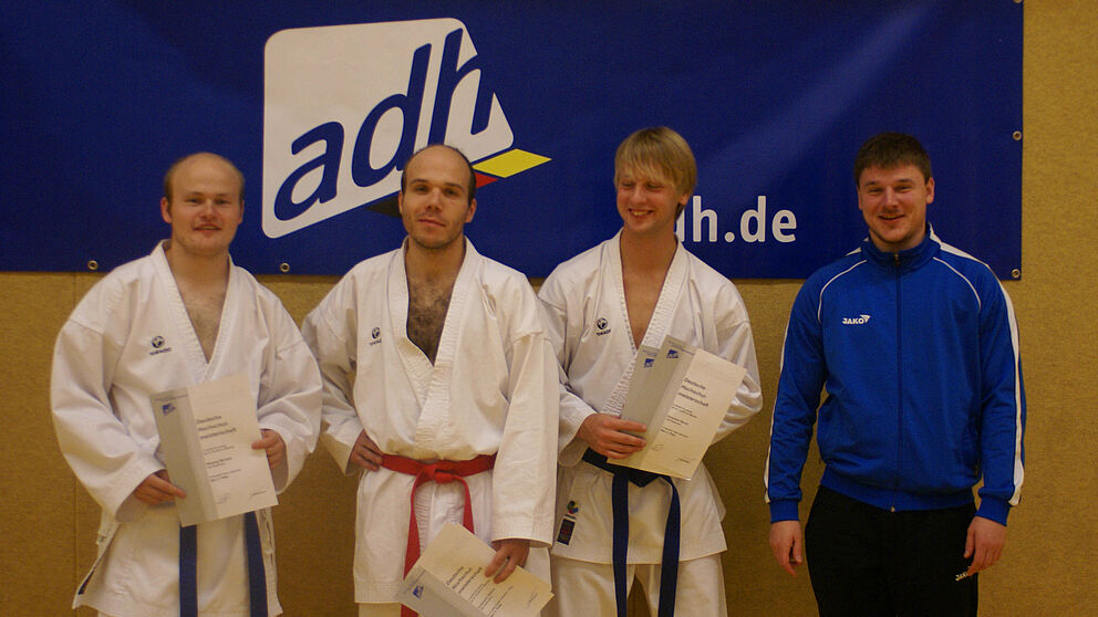 Foto: (v. l.) Michael Wiesing, Dennis Dreimann, Bernd Nowotzin und Simon Cepin.