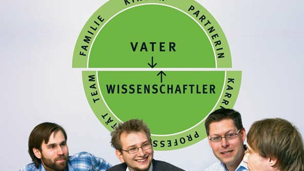 Foto: Diskussionsrunde zum Thema Wissenschaft und Vaterschaft