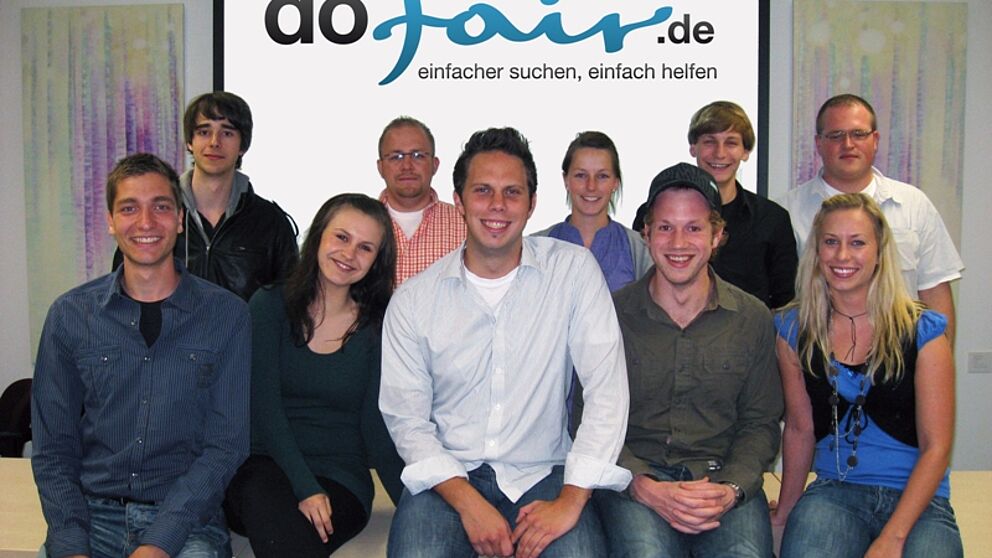 Foto (Christoph Meironke): V. li.: Michael Damm, Alexander Herwix, Alexandra Pierskalla, Florian Dirks, Jan Eikhoff, Katharina Vorbeck, Alexander Brommer, Dennis Stolz, Jenny Martin und Onno Horst.