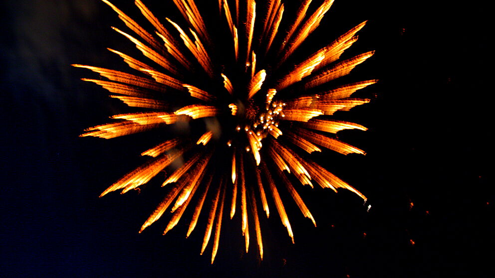Foto: Feuerwerk am Tag der offenen Tür