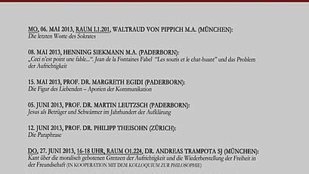 Abbildung: Flyer/Plakat