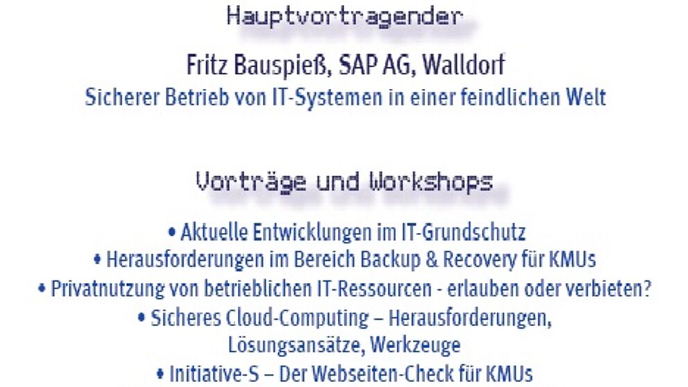 Abbildung: Flyer
