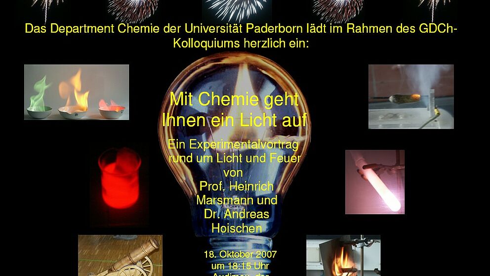 Flyer "Mit Chemie geht Ihnen ein Licht auf"