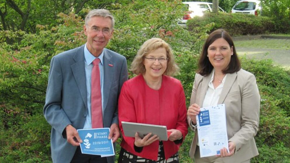 Veranstalter Startphase: Organisatoren der Startphase, v. l.: Rainer Dörr (HWK), Maria Reimer (WFG), Claudia Auinger (IHK) 
