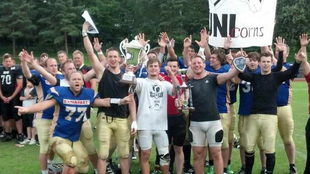 Abbildung (© Christopher Stoll / Paderborn Unicorns): Die siegreichen UNIcorns