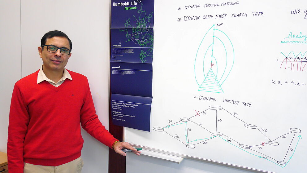 Foto (Universität Paderborn, Thomas Thissen): Prof. Dr. Surender Baswana forscht als Stipendiat der Alexander von Humboldt-Stiftung an der Universität Paderborn.