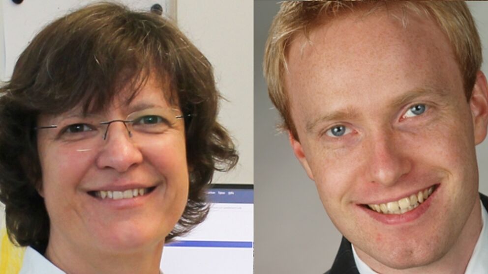 Fotos (Universität Paderborn): Prof. Dr. Ilka Mindt und Thomas John