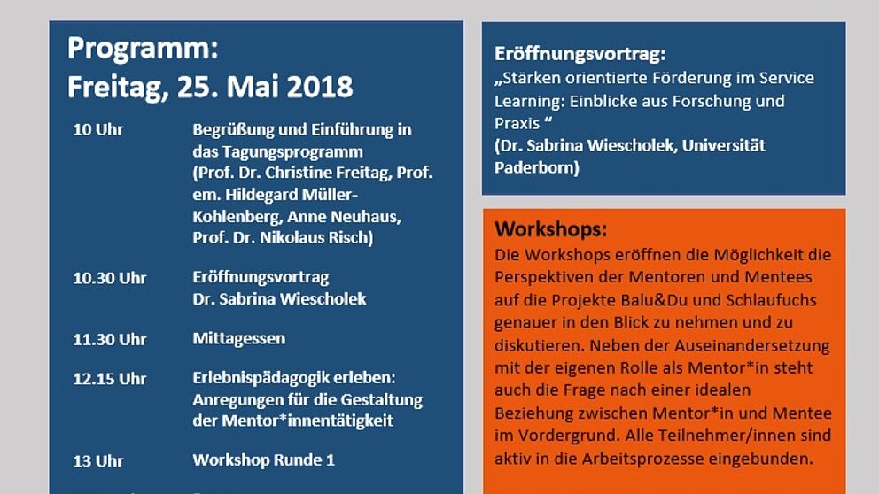 Abbildung: Tagungsprogramm