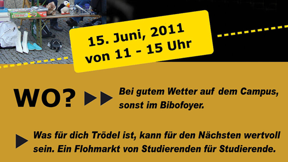 AStA organisiert am 15.6. "Studi-Flohmarkt" auf dem Campus