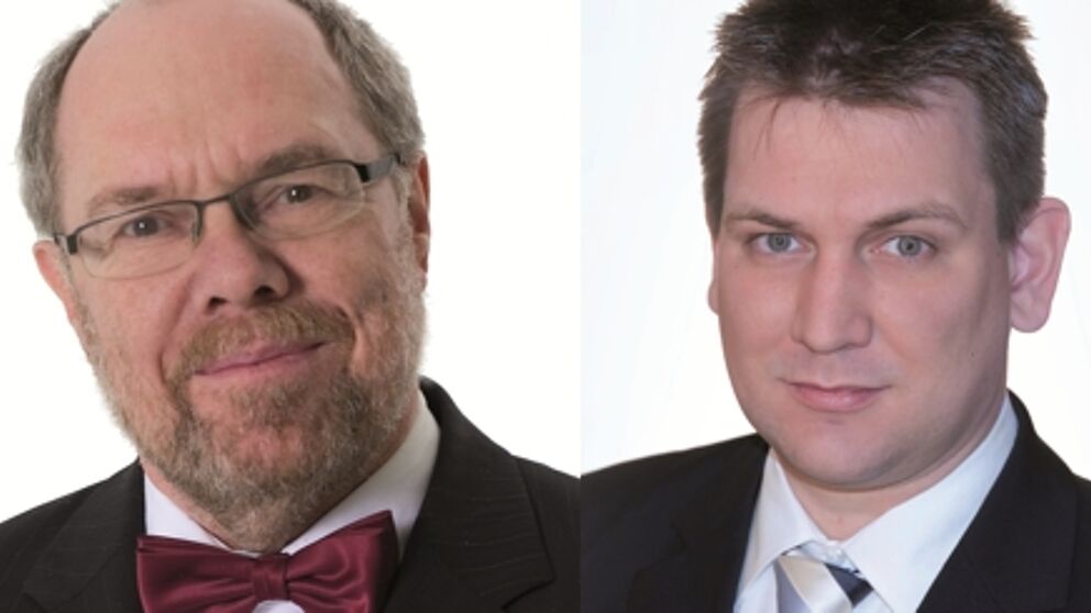 Fotos (Universität Paderborn, Heinz Nixdorf Institut): Prof. Dr. Reinhard Keil und Dipl.-Wirt.-Inf. Christian Schild.