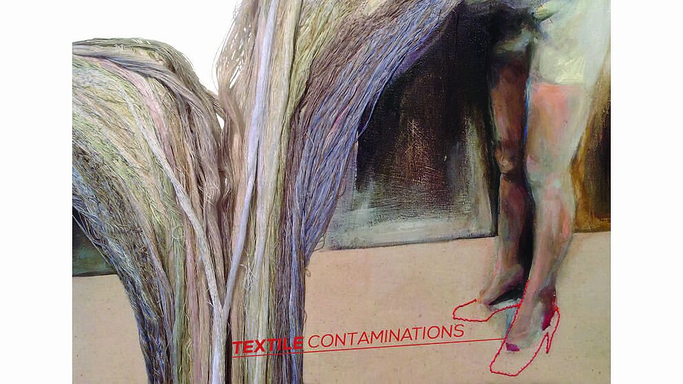 Vorderseite Einladungskarte KleppArt, TEXTILE CONTAMINATIONS