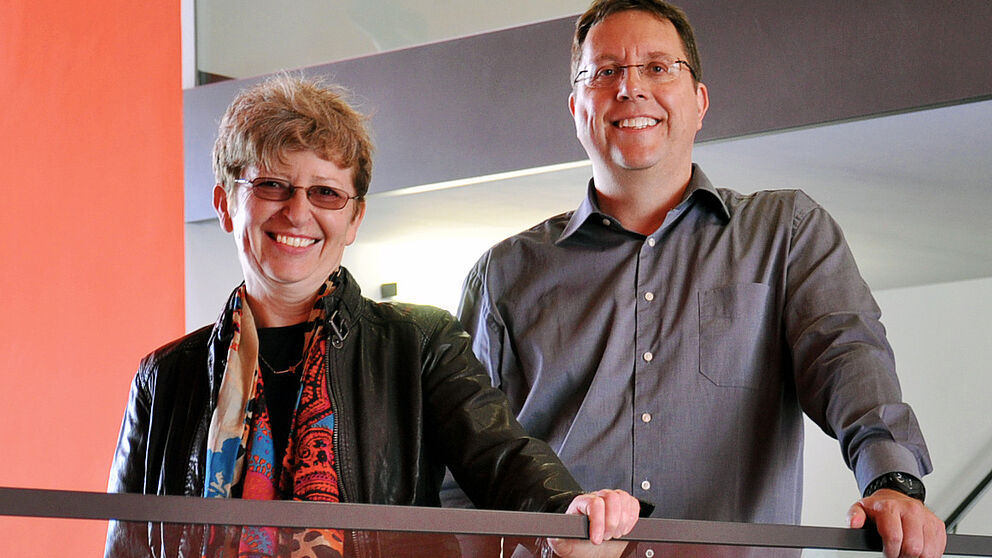 Foto (Universität Paderborn): Prof. Dr. Sybille Hellebrand und Prof. Dr. Marco Platzner