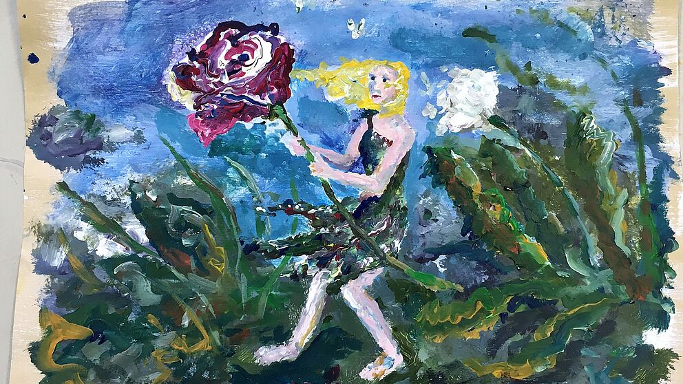 Foto (Copyright Ströter-Bender): Maria Nebeling. Märchenhafte Kommentare.