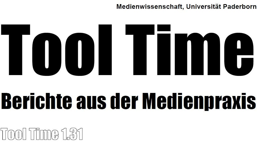Abbildung: Flyerausschnitt Tool Time