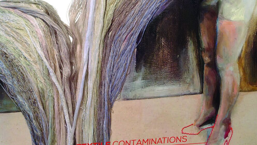 Vorderseite Einladungskarte KleppArt, TEXTILE CONTAMINATIONS