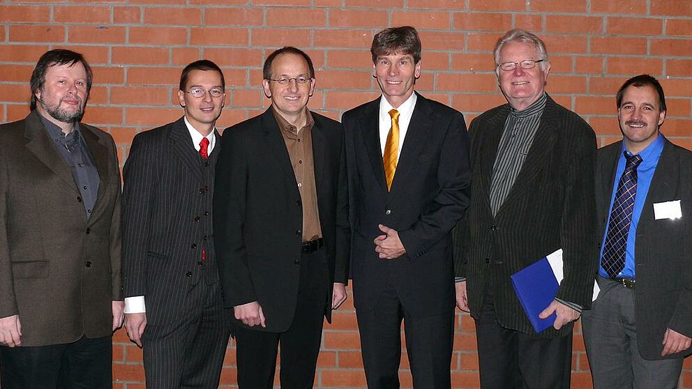 Foto: (v. li.) Prof. Dr. Peter F. E. Sloane (Mitglied bei cevet), Prof. Dr. Marc Beutner (einer der drei Hauptredner der Tagung), Prof. Dr. Niclas Schaper (Mitglied bei cevet und PLAZ-Projektgruppe Kompetenzentwicklung und -messung), Prof. Dr. Nikolaus Ri