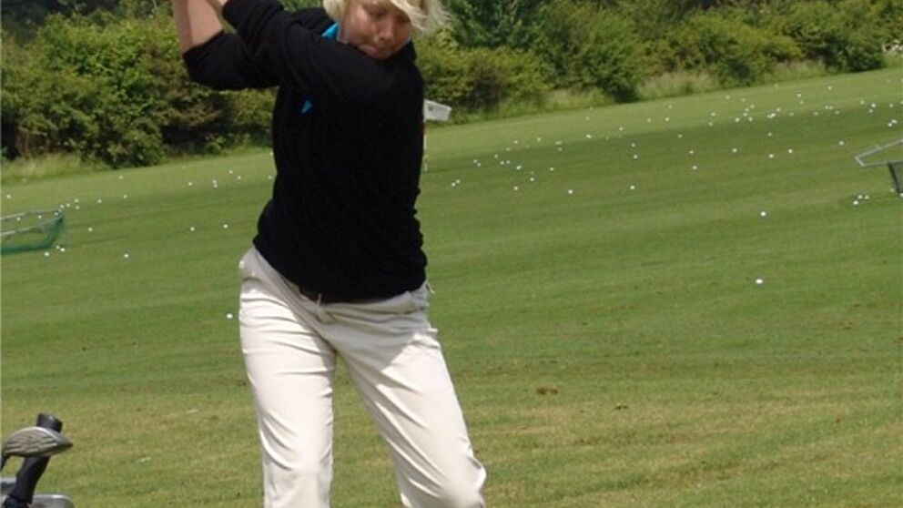 Foto: Die Paderborner Studentin und Golferin Katharina Schallenberg.