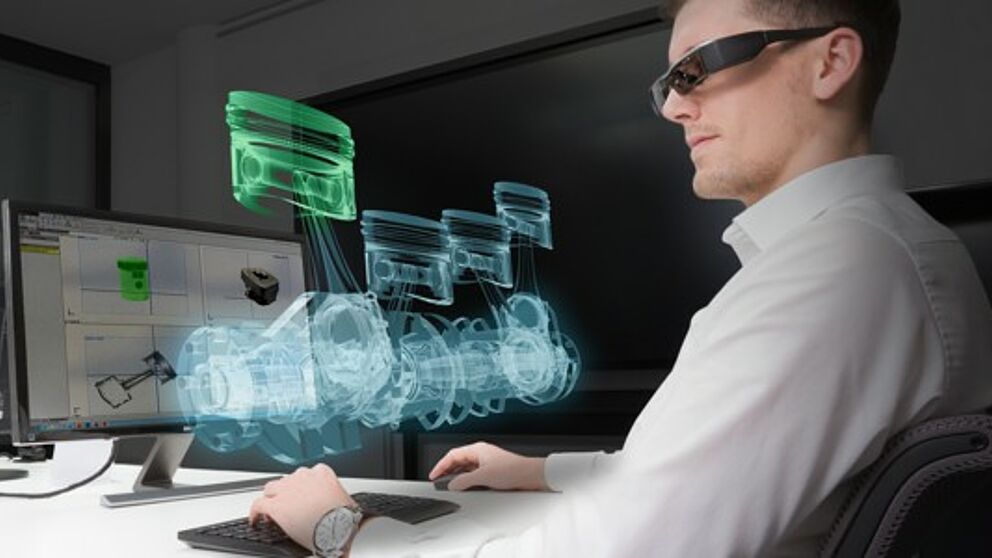 Technologien für die Entwicklung von intelligenten technischen Systemen wie Augmented Reality stehen auf dem Programm des Wissenschaftsforums. (© Fraunhofer IEM)