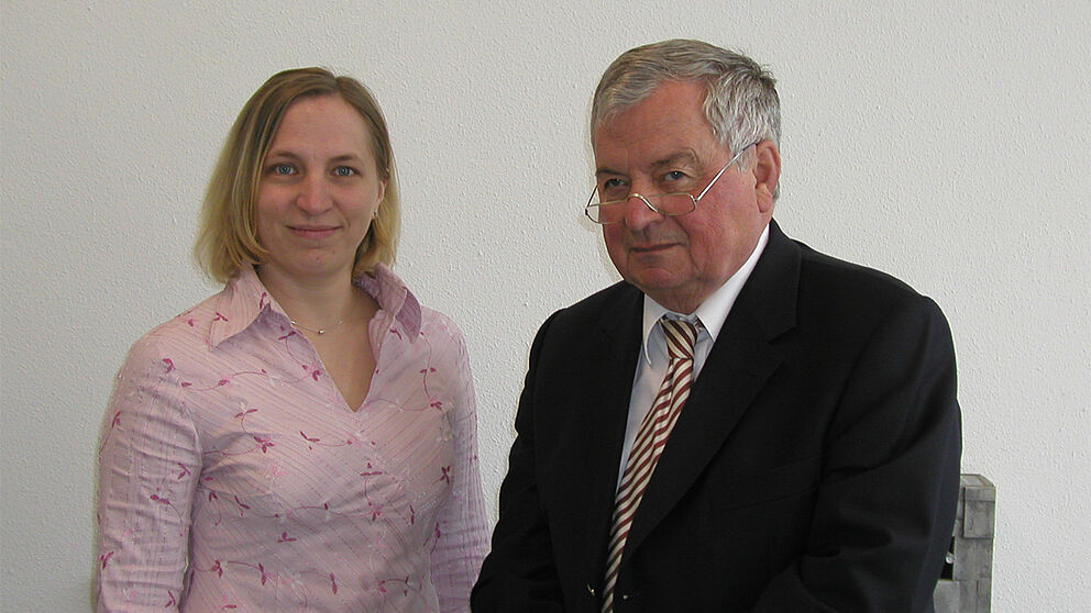 Foto: Erhielten Auszeichnung in den USA:  Prof. Dr.-Ing. Helmut Potente und Dipl.-Ing. Anne Thümen vom Institut für Kunststofftechnik KTP der Universität Paderborn