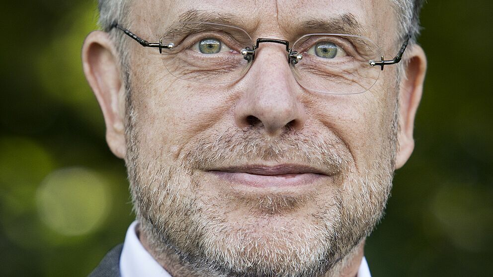 Foto: Keynote Speaker Prof. Gunter Dueck (Quelle: Michael Herdlein)