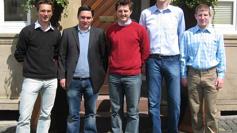 Foto: Der Vorstand am Tag der Gründung (v. l.): Ralf Liekmaier, Leon Müller, Markus Ottlik, Janis Reinecke, Sebastian Pust