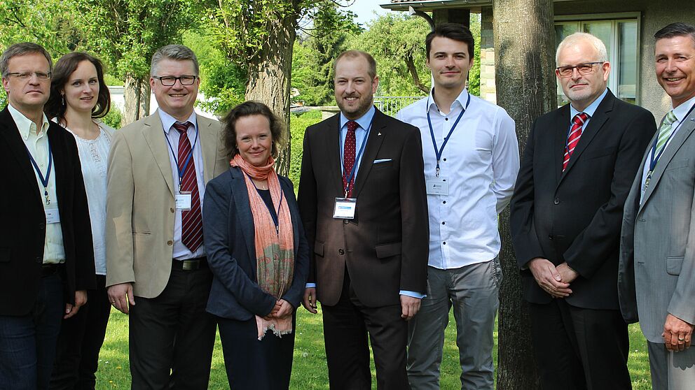 Foto (Betül Daskin): v. l. n. r. (Vertreter des Technologieparks (Herr Geisler – Geschäftsführer); Frau Löschner (Universitätsmitarbeiterin); Herr Schwan (Leiter des International Office); Frau Prof. Kimmelmann (Professorin der Universität Paderbo