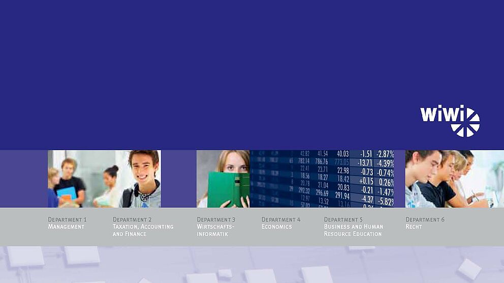 Abbildung: Titelseite „Jahresbericht 2008/2009“ der Fakultät für Wirtschaftswissenschaften